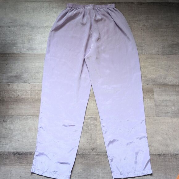 Vintage Victoria's Secret Sleep Pants Women M Satin Purple - Picture 2 of 6